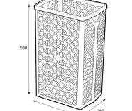 KOŠ 40L KATRIN MREŽAST