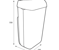 KOŠ 25L Bel KATRIN  ZA SMETI