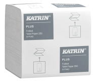 WC PAPIR lističi Katrin Plus 250x40 2.sl.100% Cel.