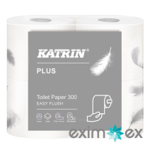 WC PAPIR EASY FLUSH, 300 sheet, 2ply, white , 20/1