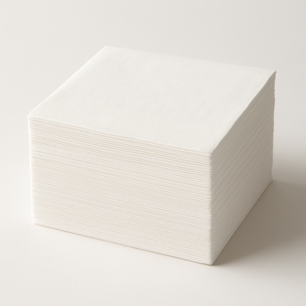 SERVIETI - beli, 1sl., 30x30 cm, 1/4, 2400/1