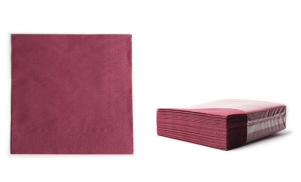 SERVIETI GASTRO 1/4,33x33, 2sl.,2.000/1 BORDO