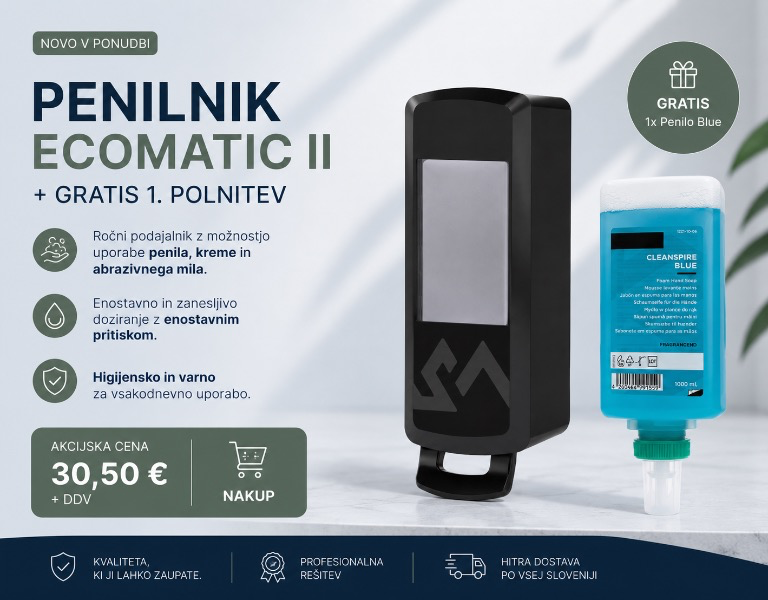 Penilnik Ecomatic II + GRATIS 1. POLNITEV